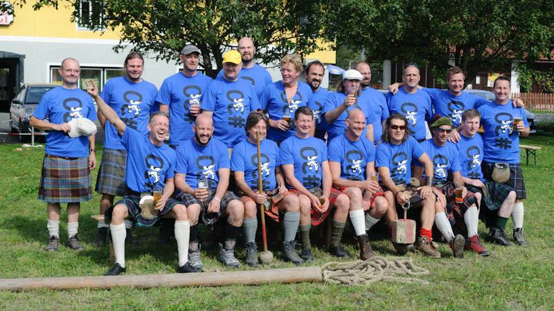 Teilnehmer der 30. Highland Games am 21. September 2013