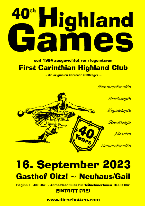 Highland Games Plakat