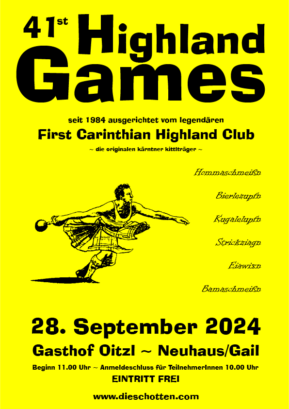 Highland Games Plakat