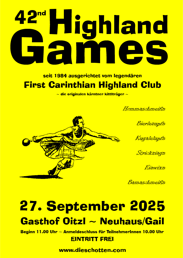 Highland Games Plakat
