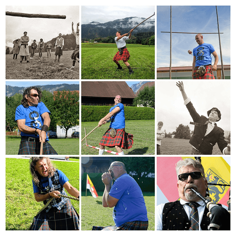 Highland Games Collage